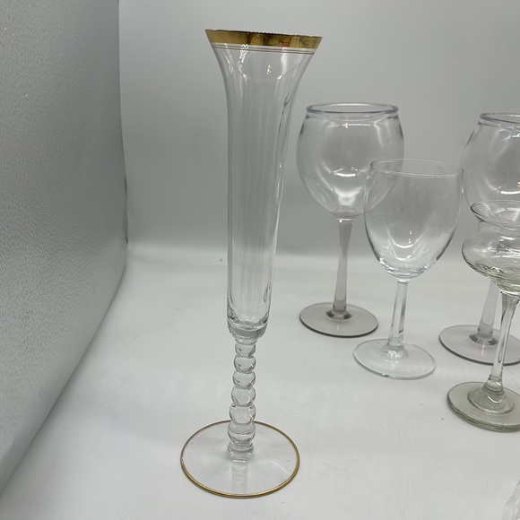 Beverage Drinking Glasses (Lot) Total 6–Mixed Barware Types - Picture 5 of 9